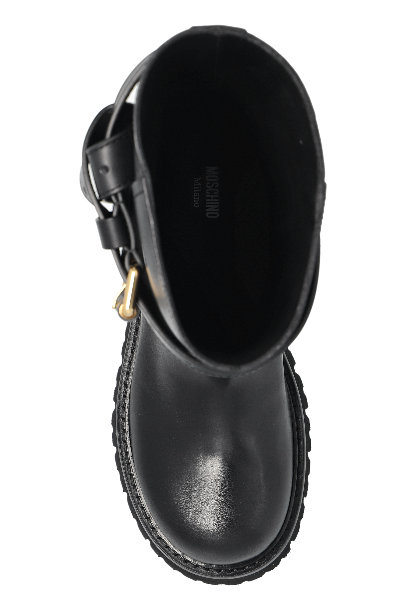 Black Leather ankle boots Moschino - Vitkac AS